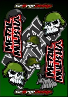Metal Mulisha matrica szett decal sticker